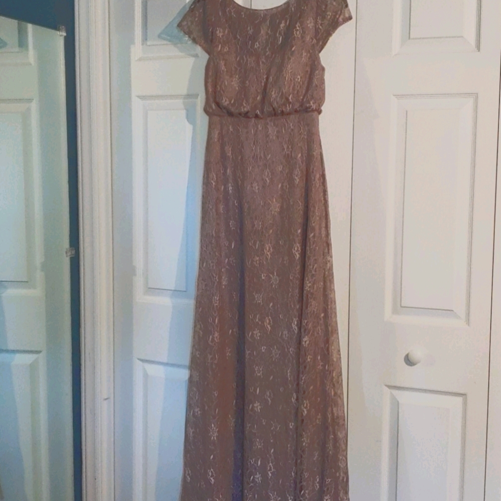 AZAZIE Dusk colored KEEVRIN bridesmaids dress